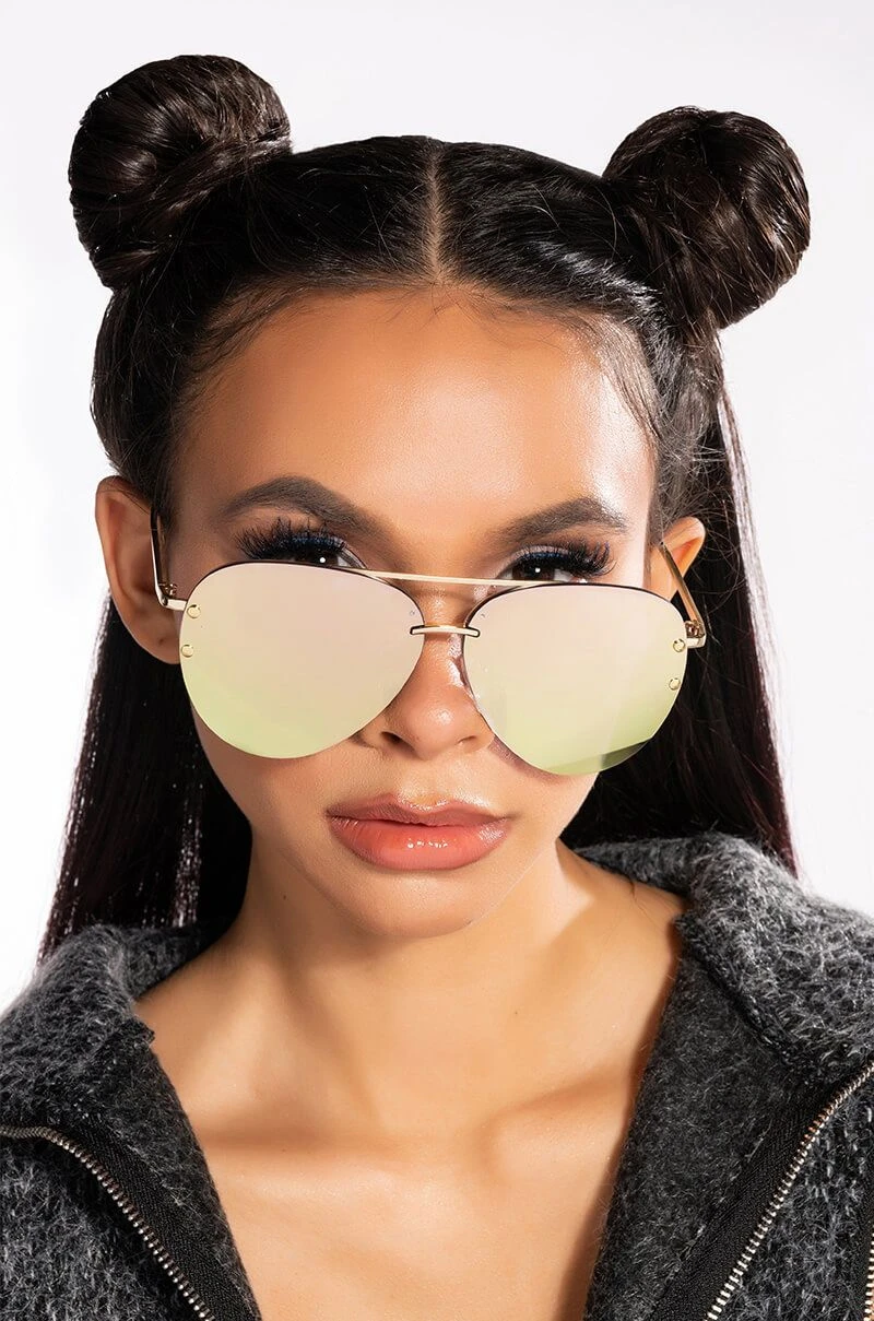 AKIRA onlinestore -AKIRA onlinestore myob flash sunnies rose gold 2 2